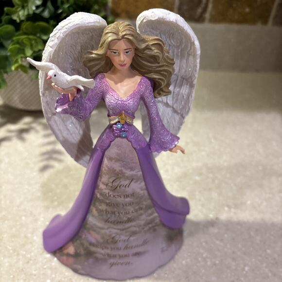 Thomas Kinkade Angels Of Peace Collection #6703 “God Helps You Handle” - Picture 5 of 6